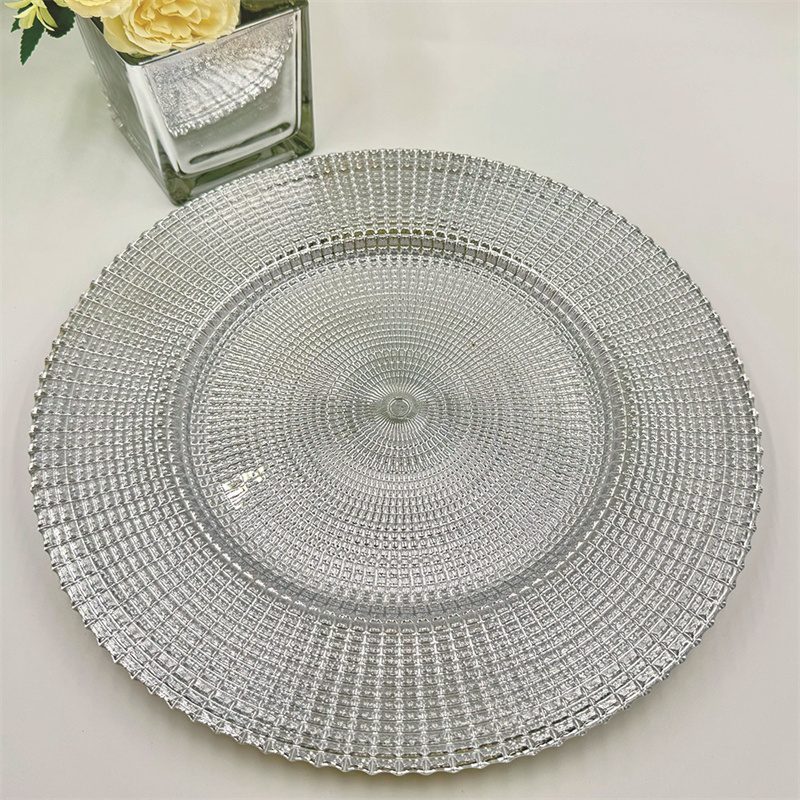 Wholesale Glass Charger Plate PZ-006 - Image 4